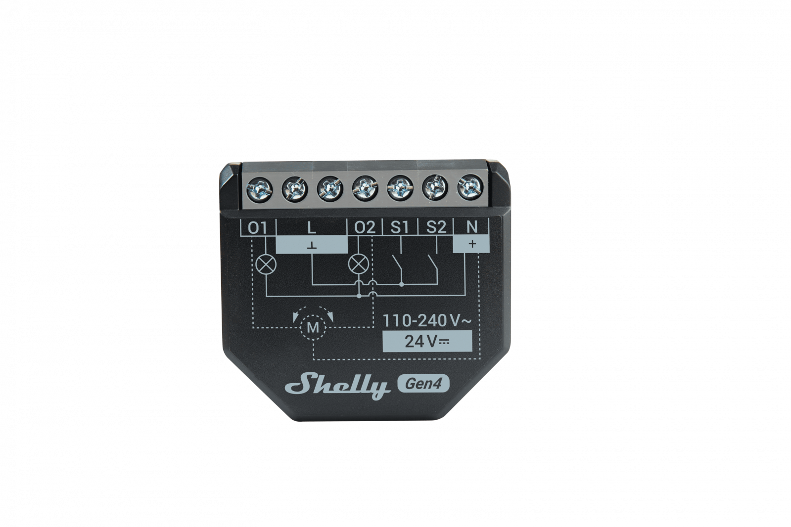 releu inteligent shelly 2pm gen4, 2 canale, 2x10a, monitorizare consum, multiprotocol (wifi, bluetooth, matter, zigbee) , integr